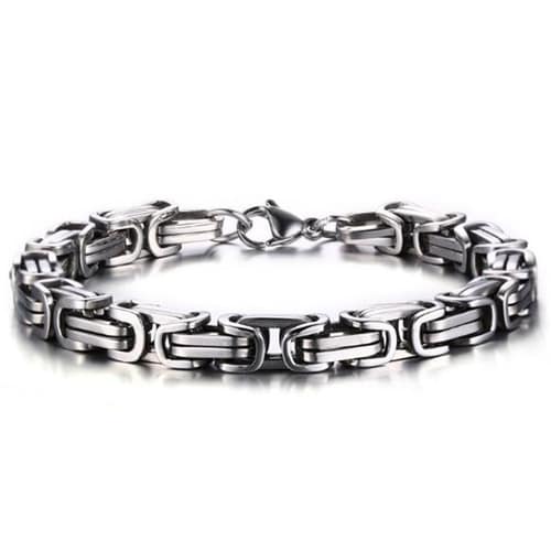 10MM Mens Stainless Steel Curb Link Chain Wrist Band Verxil